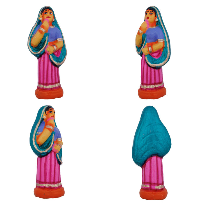 Govardhana Giri Krishna Paper Mache Golu Bommai Set - 12 X 13 Inches | Navaratri Gombe/ Giri Golu Doll