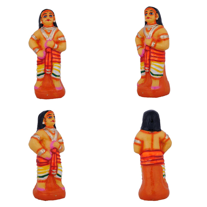 Govardhana Giri Krishna Paper Mache Golu Bommai Set - 12 X 13 Inches | Navaratri Gombe/ Giri Golu Doll