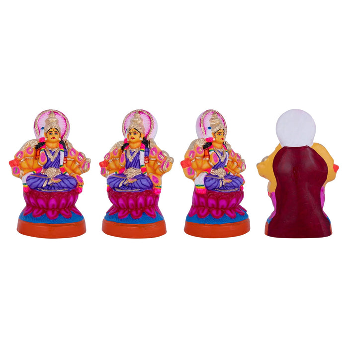Ashtalakshmi Idol Paper Mache Golu Bommai Set- 12 X 8 Inches | Navaratri Gombe/ Navratri Decor/ Giri Golu Doll