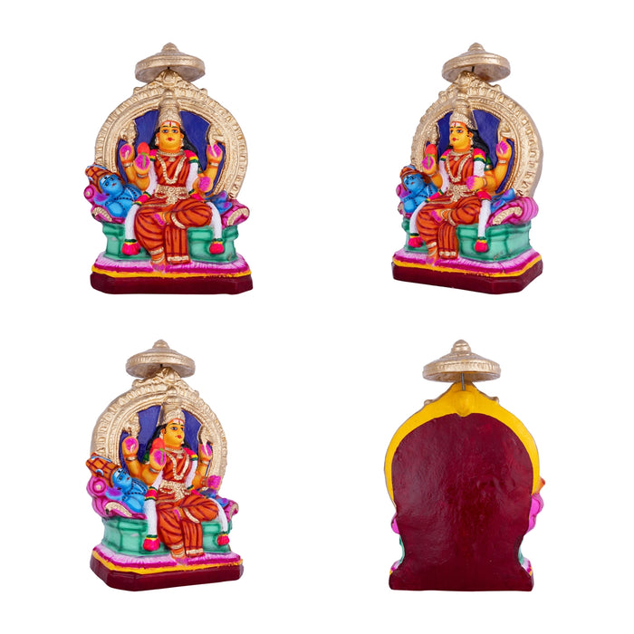 Lalitambigai Clay Golu Bommai Set - 11 x 8.5 inches | Giri Golu Doll / Navaratri Golu Bomma / Dasara Doll