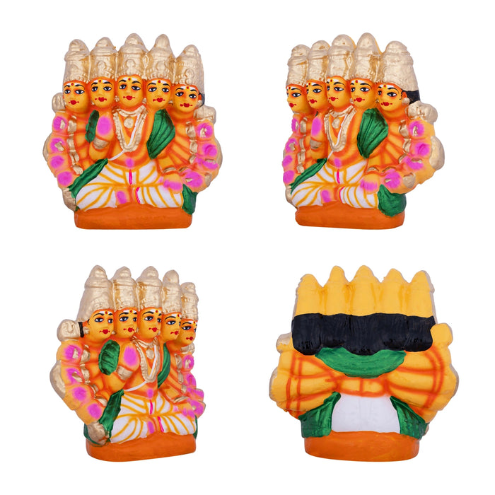 Lalitambigai Clay Golu Bommai Set - 11 x 8.5 inches | Giri Golu Doll / Navaratri Golu Bomma / Dasara Doll
