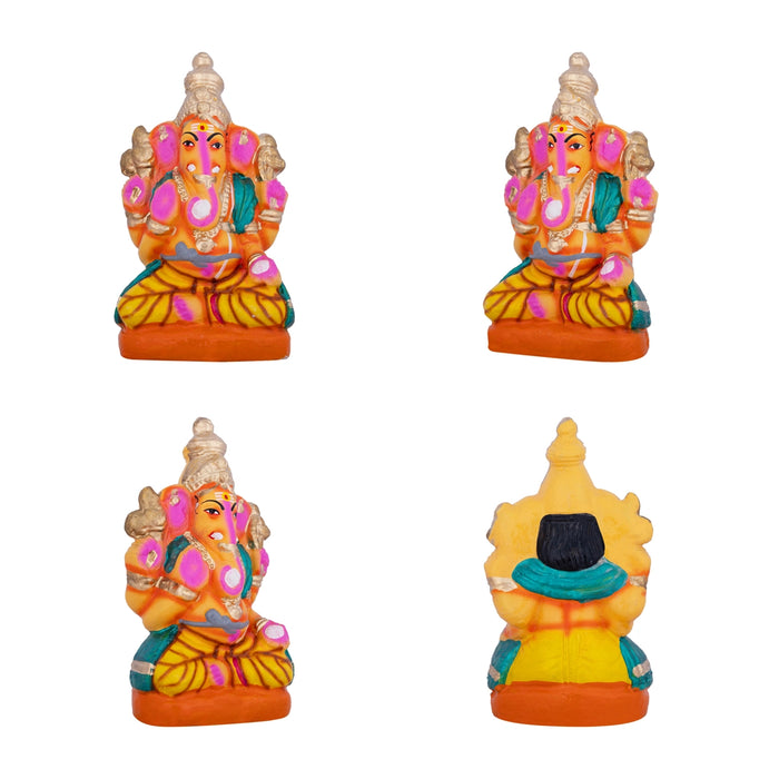 Lalitambigai Clay Golu Bommai Set - 11 x 8.5 inches | Giri Golu Doll / Navaratri Golu Bomma / Dasara Doll