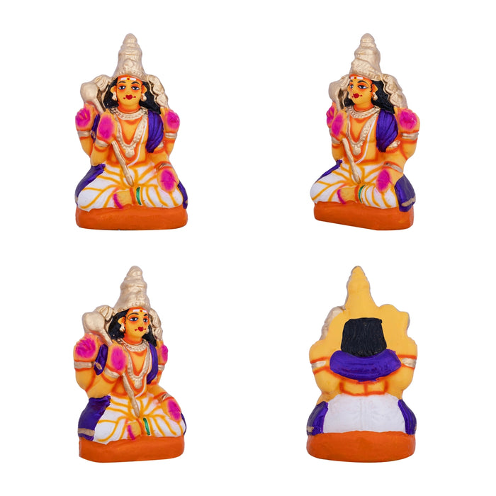 Lalitambigai Clay Golu Bommai Set - 11 x 8.5 inches | Giri Golu Doll / Navaratri Golu Bomma / Dasara Doll
