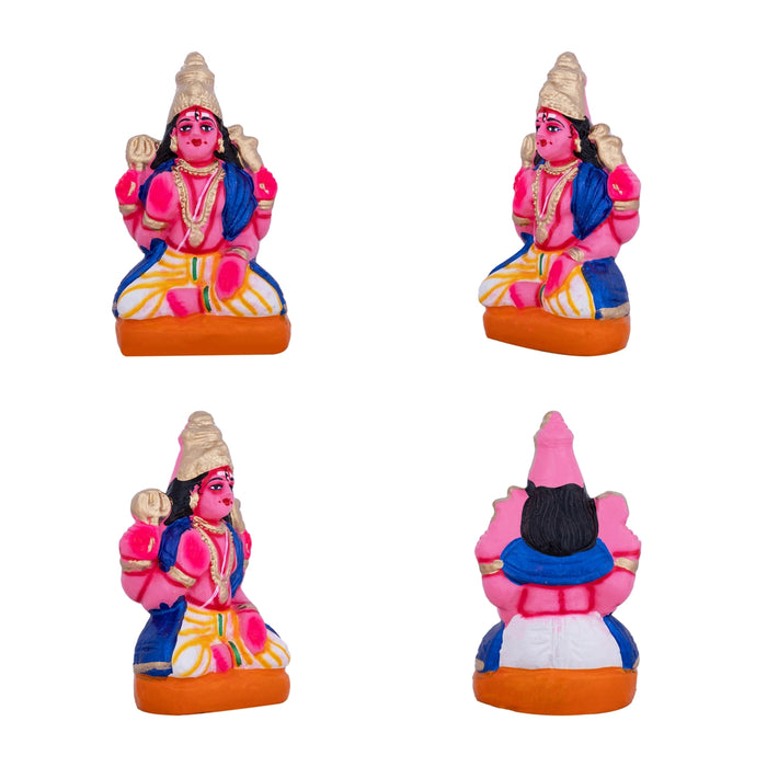 Lalitambigai Clay Golu Bommai Set - 11 x 8.5 inches | Giri Golu Doll / Navaratri Golu Bomma / Dasara Doll