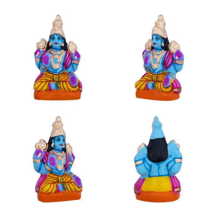 Lalitambigai Clay Golu Bommai Set - 11 x 8.5 inches | Giri Golu Doll / Navaratri Golu Bomma / Dasara Doll