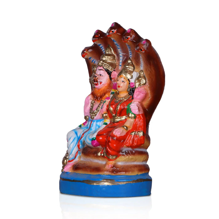 Lakshmi Narasimhar Clay Golu Bommai - 10 Inches | Giri Golu Doll/ Navaratri Golu Bomma/Gombe/Bommai