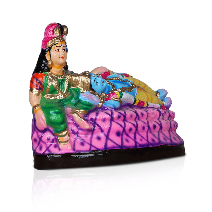 Andal Rangamannar Clay Golu Bommai - 7 Inches | Giri Golu Doll/ Navaratri Golu Bomma/Gombe/Bommai