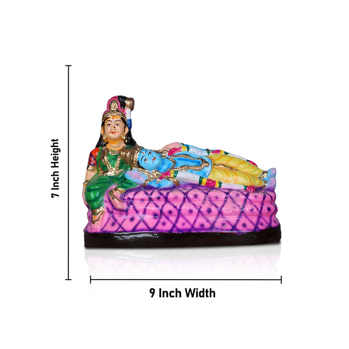 Andal Rangamannar Clay Golu Bommai - 7 Inches | Giri Golu Doll/ Navaratri Golu Bomma/Gombe/Bommai