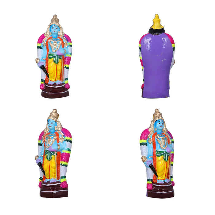 Andal Rangamannar Garudazhwar Clay Golu Bommai Set - 10 Inches | Giri Golu Doll/ Navaratri Golu Bomma/Gombe/Bommai