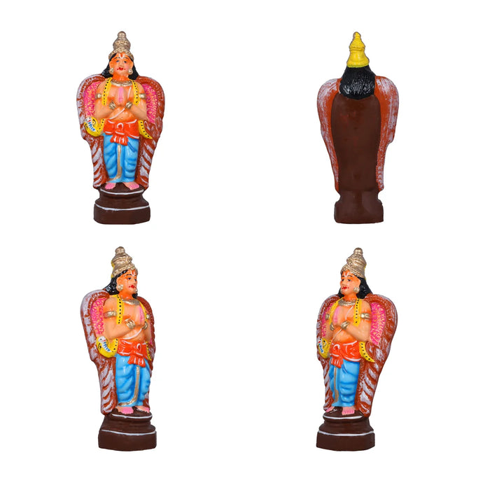 Andal Rangamannar Garudazhwar Clay Golu Bommai Set - 10 Inches | Giri Golu Doll/ Navaratri Golu Bomma/Gombe/Bommai