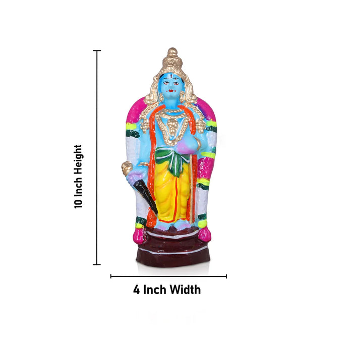 Andal Rangamannar Garudazhwar Clay Golu Bommai Set - 10 Inches | Giri Golu Doll/ Navaratri Golu Bomma/Gombe/Bommai