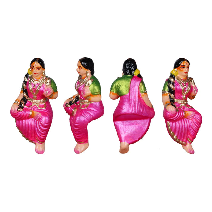 Krishna Oonjal Clay Golu Bommai Set - 9 Inches | Giri Golu Doll/ Navaratri Golu Bomma/Gombe/Bommai