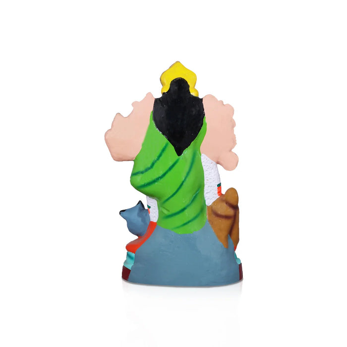 Mahishasuramardini Durga Clay Golu Bommai - 14 Inches | Giri Golu Doll/ Navaratri Golu Bomma/Gombe/Bommai