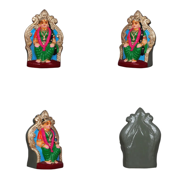 Engagement Clay Golu Bommai Set - 6 Inches | Giri Golu Doll/ Navaratri Golu Bomma/Gombe/Bommai