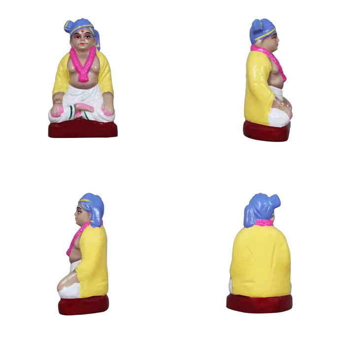 Engagement Clay Golu Bommai Set - 6 Inches | Giri Golu Doll/ Navaratri Golu Bomma/Gombe/Bommai