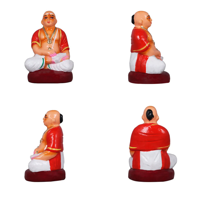 Engagement Clay Golu Bommai Set - 6 Inches | Giri Golu Doll/ Navaratri Golu Bomma/Gombe/Bommai