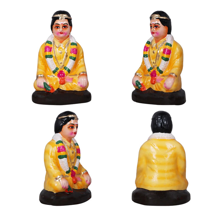 Kalyanam Set - 7 Inches | Giri Golu Statue/ Clay Statue/ Marriage Set/ Navarathri Doll