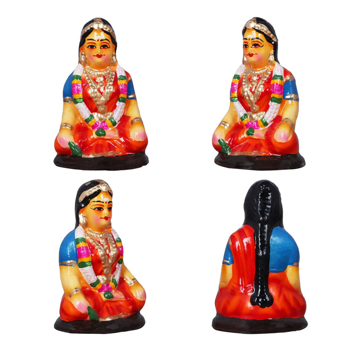 Kalyanam Set - 7 Inches | Giri Golu Statue/ Clay Statue/ Marriage Set/ Navarathri Doll