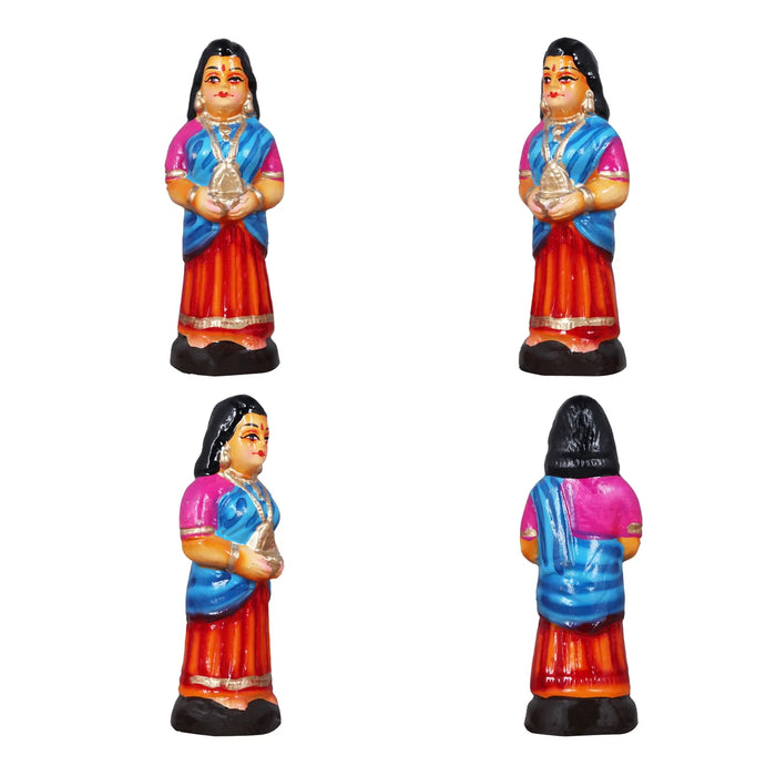 Kalyanam Set - 7 Inches | Giri Golu Statue/ Clay Statue/ Marriage Set/ Navarathri Doll