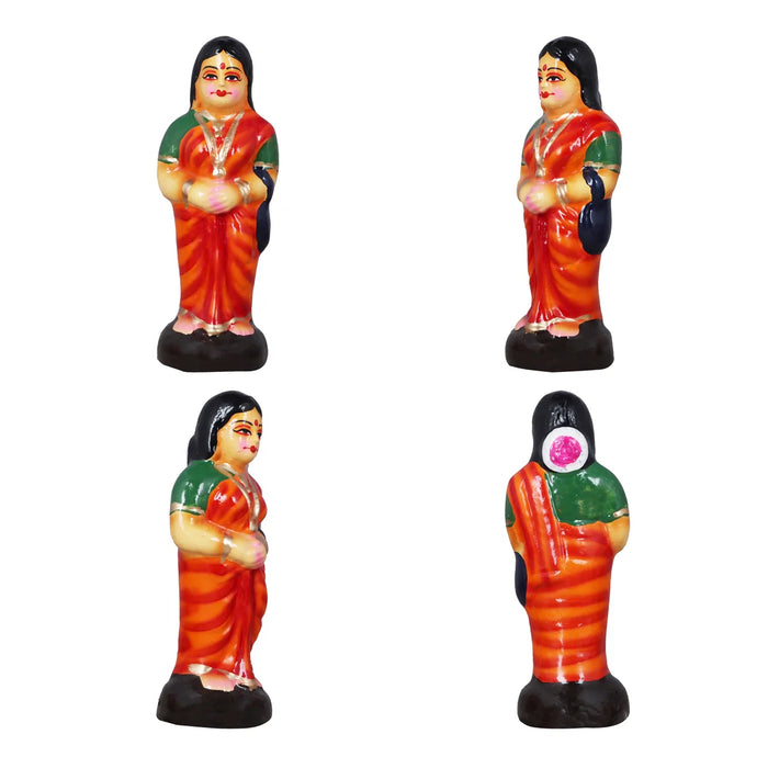 Kalyanam Set - 7 Inches | Giri Golu Statue/ Clay Statue/ Marriage Set/ Navarathri Doll