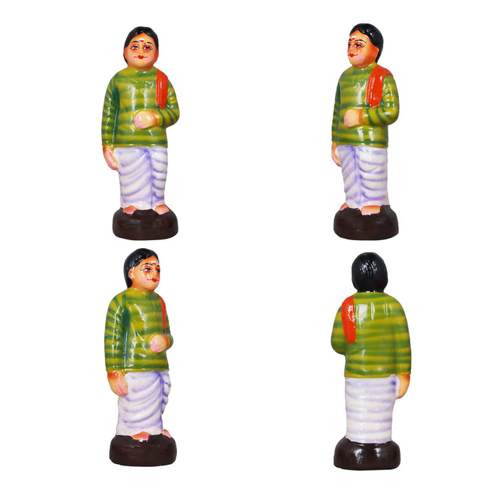 Kalyanam Set - 7 Inches | Giri Golu Statue/ Clay Statue/ Marriage Set/ Navarathri Doll