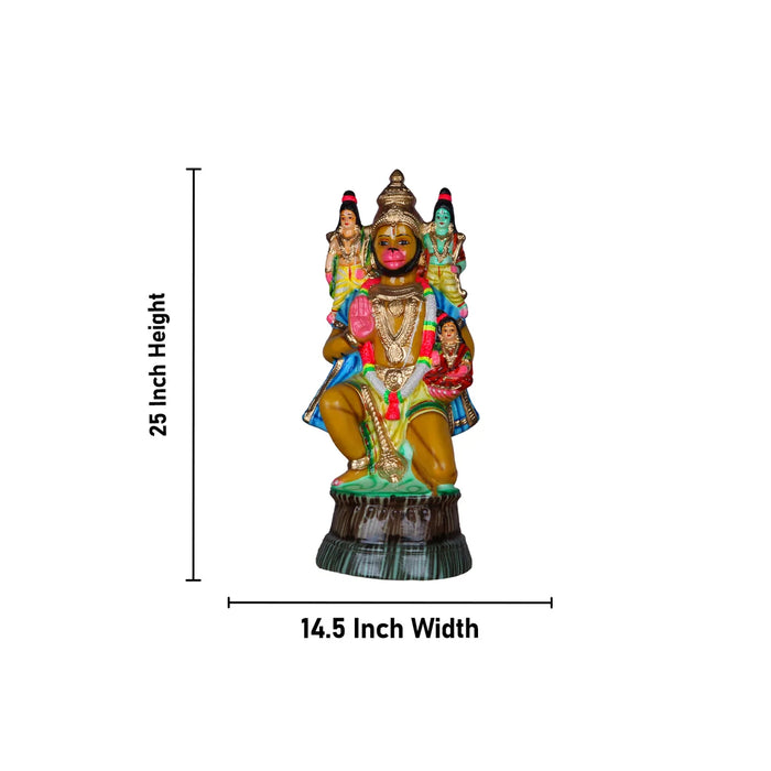 Hanuman Paper Mache Golu Bommai - 25 Inches | Giri Golu Doll/ Navaratri Golu Bomma/Gombe/Bommai