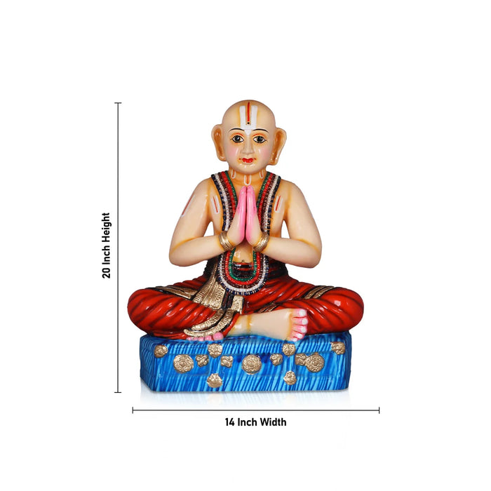 Ramanujacharya Paper Mache Golu Bommai - 20 Inches | Giri Golu Doll/ Navaratri Golu Bomma/Gombe/Bommai