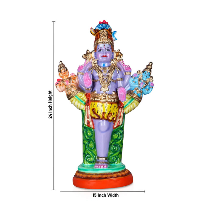 Ekapada Murthy Paper Mache Golu Bommai - 24 Inches | Giri Golu Doll/ Navaratri Golu Bomma/Gombe/Bommai