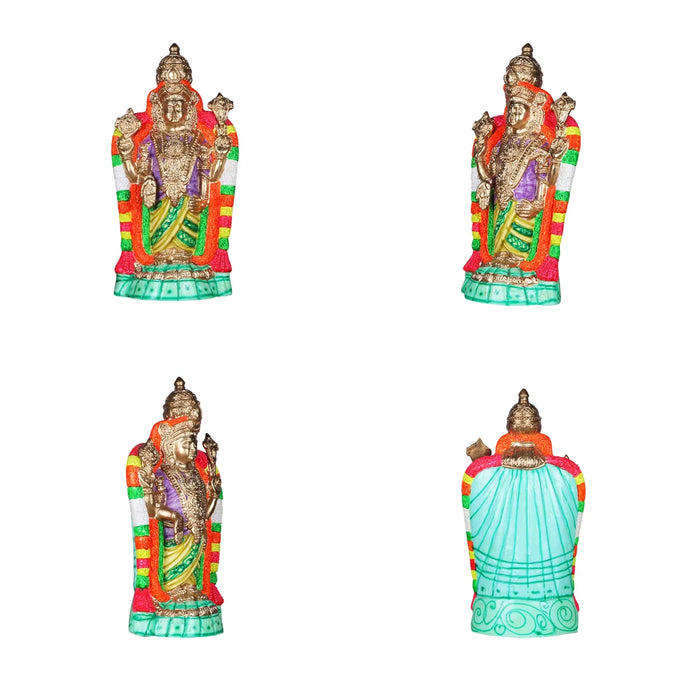 Malayappaswamy Sridevi Bhudevi Paper Mache Golu Bommai - 24 Inches | Giri Golu Doll/ Navaratri Golu Bomma/Gombe/Bommai