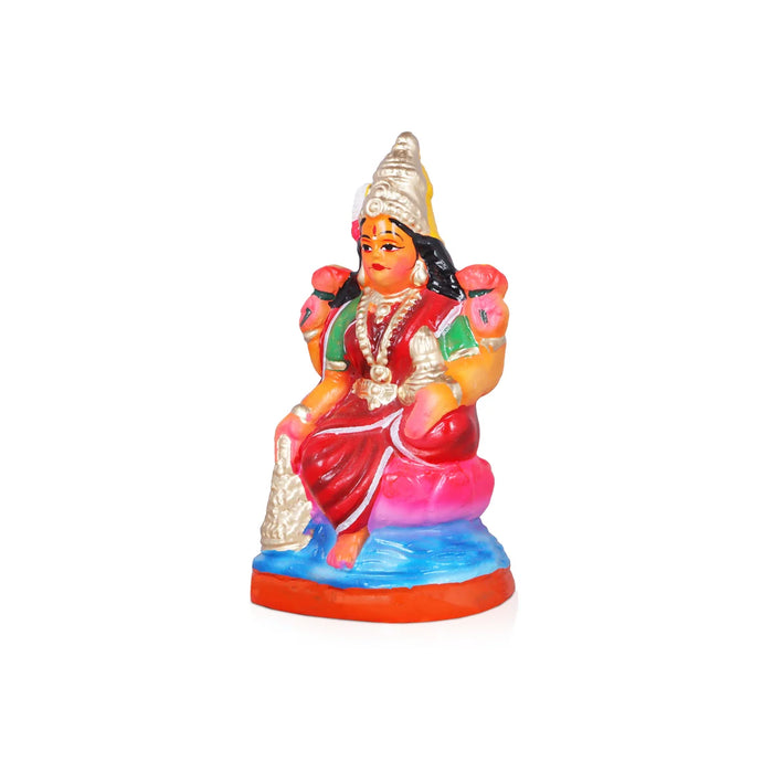 Durga Lakshmi Saraswathi Set - 8 Inches | Giri Golu Statue/ Clay Statue/ Laxmi/ Saraswati/ Durgai