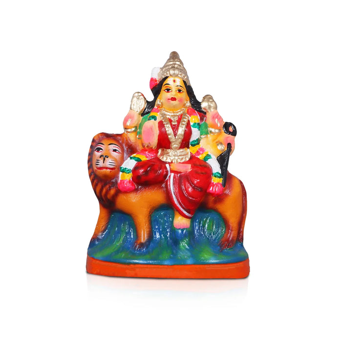 Durga Lakshmi Saraswathi Set - 8 Inches | Giri Golu Statue/ Clay Statue/ Laxmi/ Saraswati/ Durgai