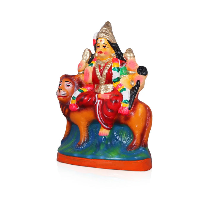 Durga Lakshmi Saraswathi Set - 8 Inches | Giri Golu Statue/ Clay Statue/ Laxmi/ Saraswati/ Durgai