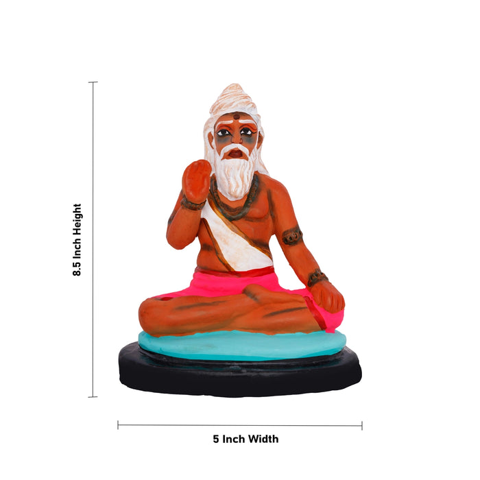 Sapta Rishi Clay Golu Bommai Set - 8.5 x 5 Inches | Giri Golu doll/ Navaratri Kolu Bommalu/ Gombe