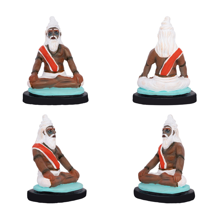 Sapta Rishi Clay Golu Bommai Set - 8.5 x 5 Inches | Giri Golu doll/ Navaratri Kolu Bommalu/ Gombe
