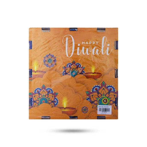 Clay Diya - Pack of 9 | Hand Painted Earthen Oil Lamp/ Terracotta Deepam for Pooja & Festive Decor - Karthik Deep | Giri USA