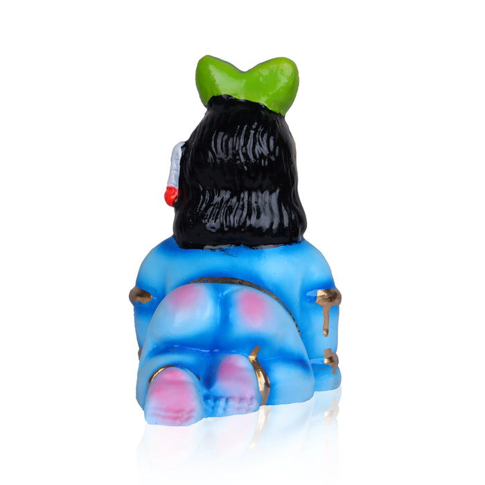 Crawling Krishna Clay Golu Bommai - 7 x 6 Inches | Giri Golu Doll/ Navaratri Golu Bomma/Gombe/Bommai