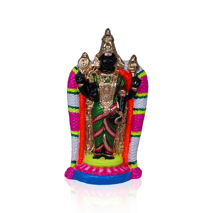 Thirukadaiyur Abirami Clay Golu Bommai- 11 X 5.5 Inches | Navaratri Golu Gombe/ Giri Golu Doll/ Navratri Decor
