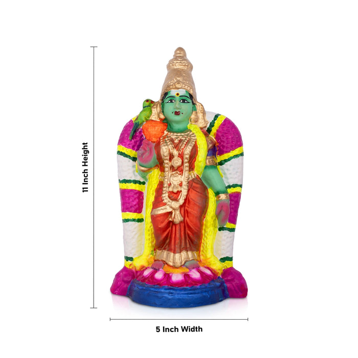 Meenakshi Clay Golu Bommai - 12 Inches | Giri Golu Doll/ Navaratri Golu Bomma/Gombe/Bommai