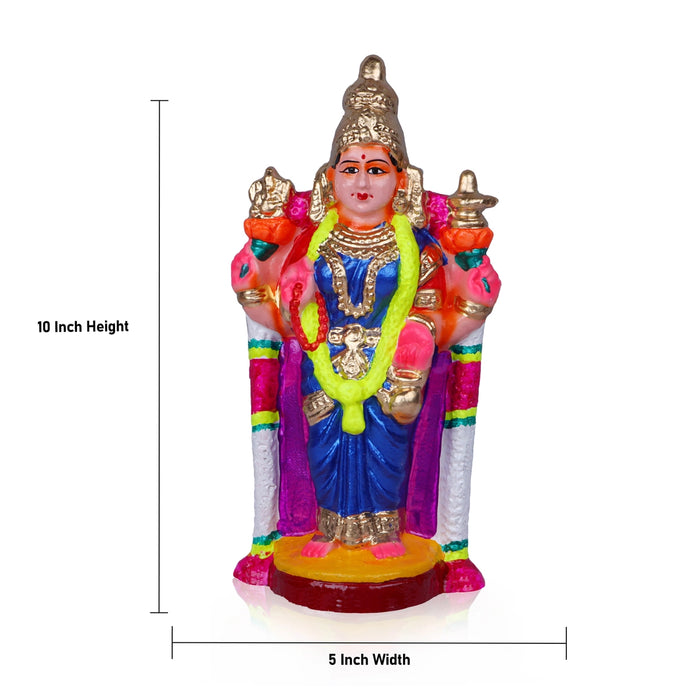 Vishalakshi Clay Golu Bommai - 10 Inches | Giri Golu Doll/ Navaratri Golu Bomma/Gombe/Bommai