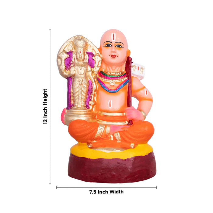 Ramanujar Chellapillai Clay Golu Bommai - 12 x 7.5 Inches | Giri Golu Doll/ Navaratri Golu Bomma/Gombe/Bommai