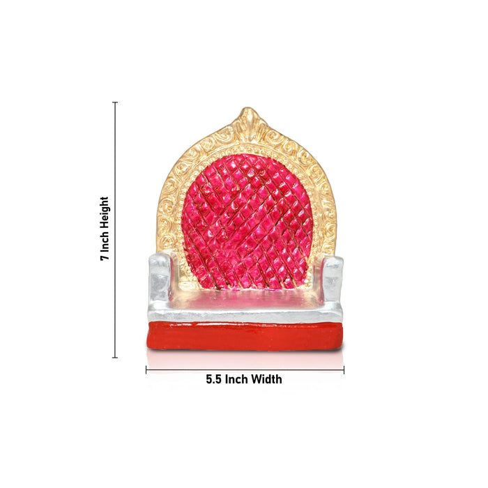 60th Marriage Clay Golu Bommai Set - 7 x 5.5 Inches | Giri Golu Doll/ Navaratri Golu Bomma/ Gombe/ Bommai