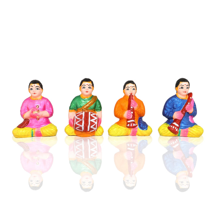 Ubanayam Clay Golu Bommai Set - 6 x 7 Inches | 17 Pcs/ Giri Golu doll/ Navaratri Golu Bomma/ Gombe/ Bommai