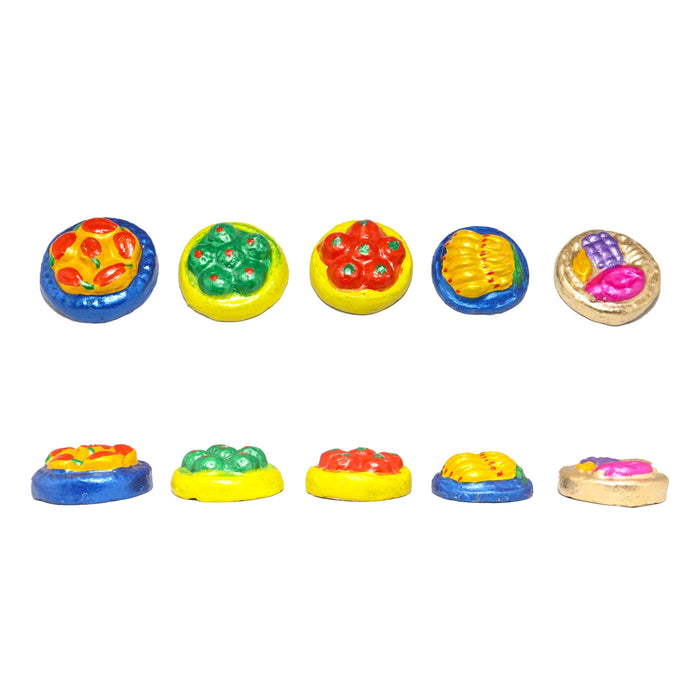 Ubanayam Clay Golu Bommai Set - 6 x 7 Inches | 17 Pcs/ Giri Golu doll/ Navaratri Golu Bomma/ Gombe/ Bommai
