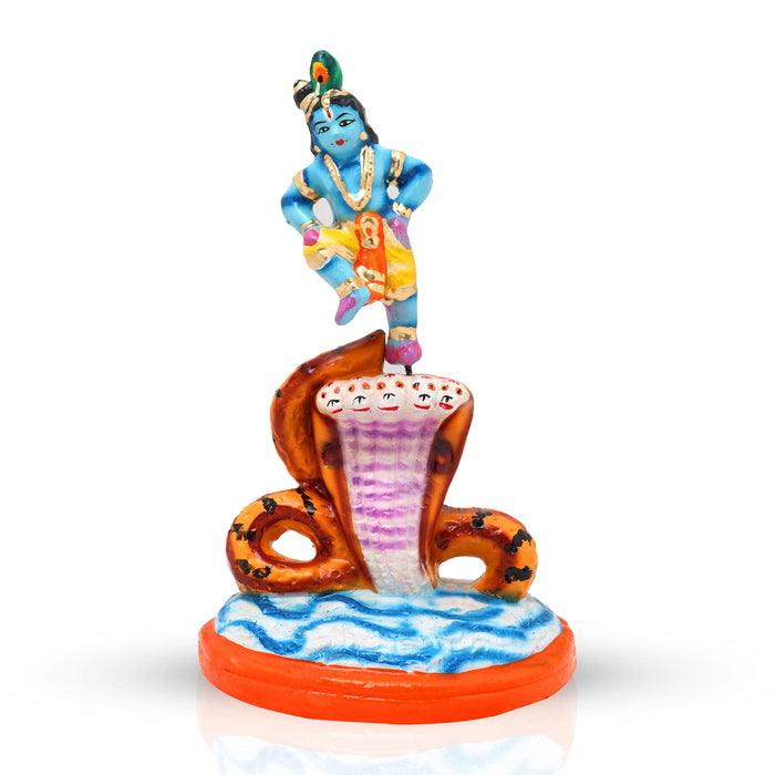 Kalinga Narthanam Clay Golu Bommai Set - 10.5 x 6.5 Inches | Giri Golu Doll/ Navaratri Golu Bomma/ Bommalu