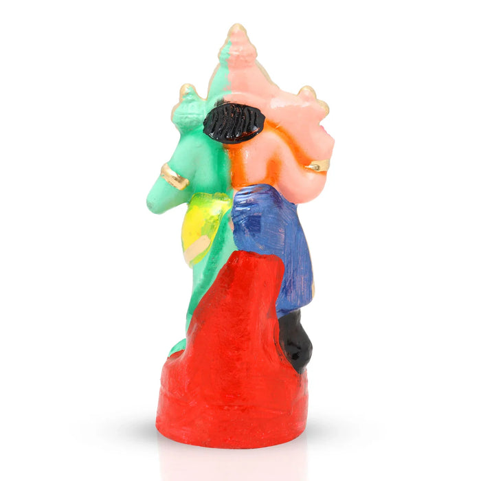 Adhyantha Prabhu Clay Golu Bommai - 9 x 3.25 Inches | Giri Golu Doll/ Navaratri Golu Bomma/Gombe/Bommai