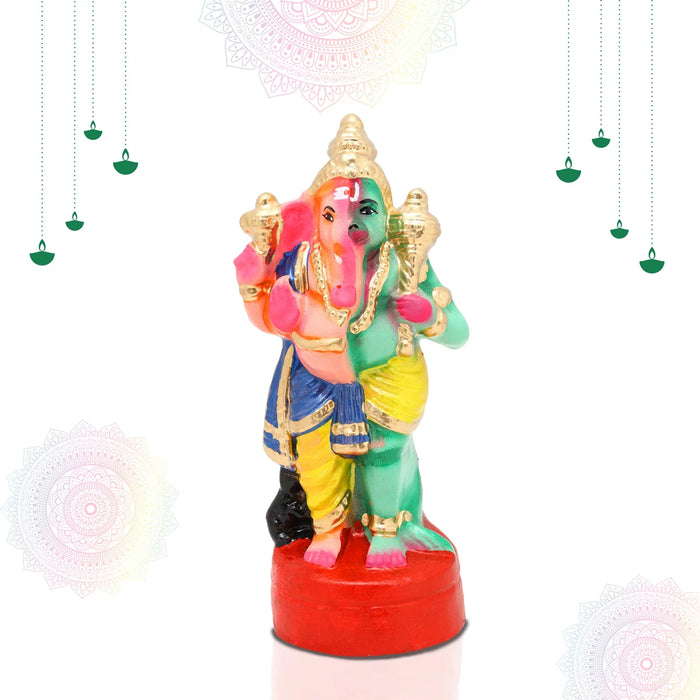 Adhyantha Prabhu Clay Golu Bommai - 9 x 3.25 Inches | Giri Golu Doll/ Navaratri Golu Bomma/Gombe/Bommai