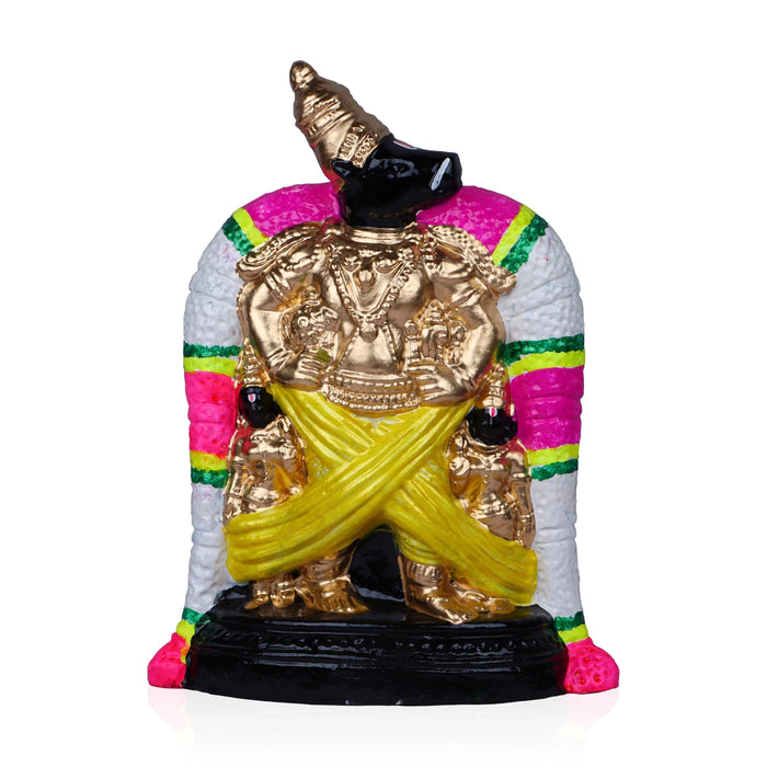 Srimushnam Clay Golu Bommai - 12 x 8 Inches | Giri Golu Doll/ Navaratri Kolu Bommai/ Gombe/ Dasara Doll