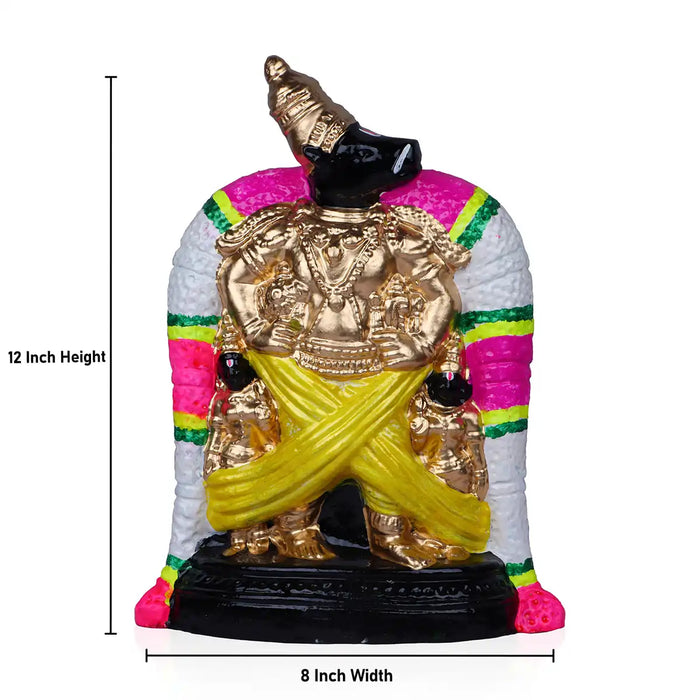 Srimushnam Clay Golu Bommai - 12 x 8 Inches | Giri Golu Doll/ Navaratri Kolu Bommai/ Gombe/ Dasara Doll