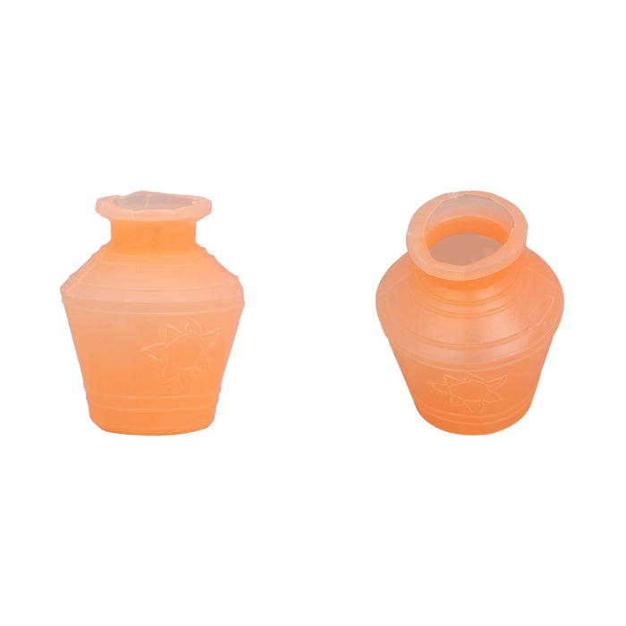 Kinaru Set Clay Golu Bommai - 6 x 2.5 Inches | 6 Pcs/ Giri Golu Doll/ Navaratri Golu Bomma/ Dasara Doll
