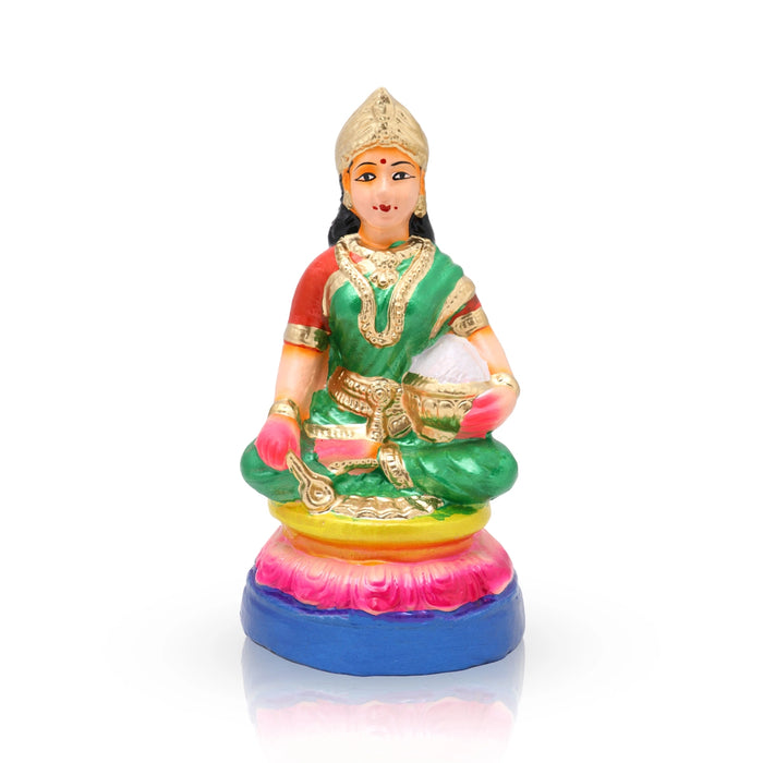 Annapoorani Clay Golu Bommai - 10 x 5.5 Inches | Giri Golu Doll/ Navaratri Golu Bomma/Gombe/Bommai